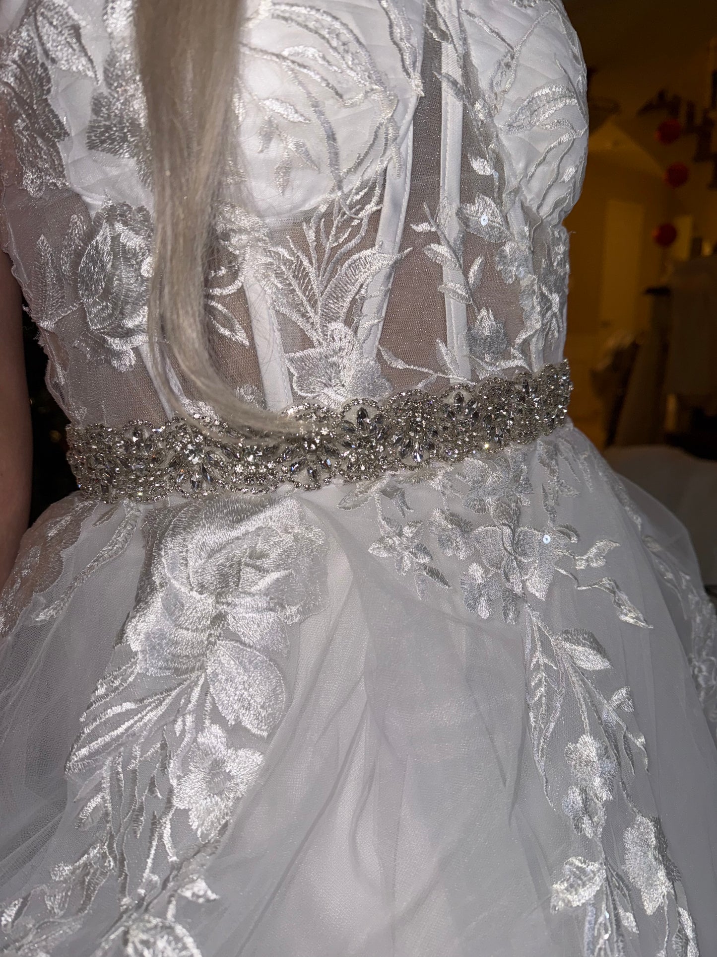 Aurora’s Enchanted Lace Gown