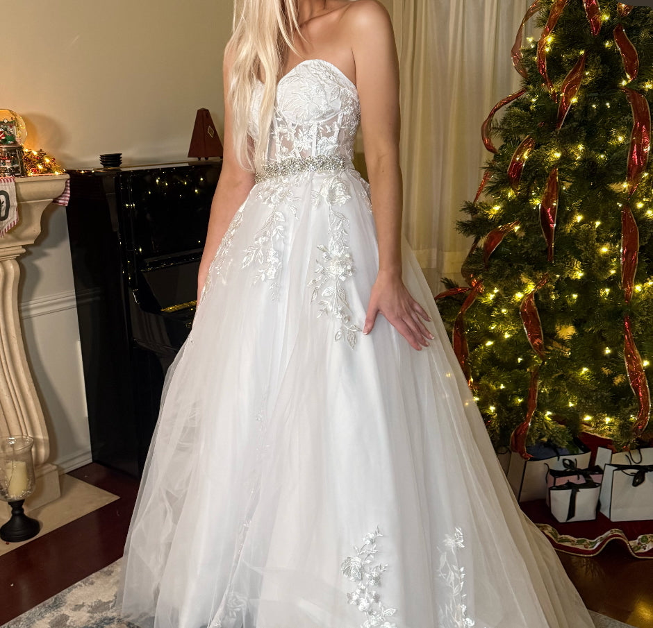 Aurora’s Enchanted Lace Gown